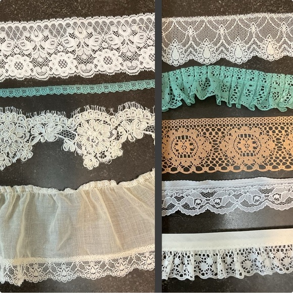 Vintage lace trim crafting sewing stash builder lot junk journal embellishments - Picture 2 of 11